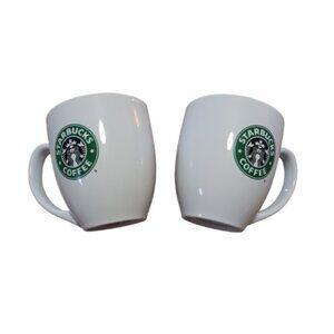 STARBUCKS COFFEE 2008 Series 14 fl oz Mug Glasses Kitchenware Set Gift Present